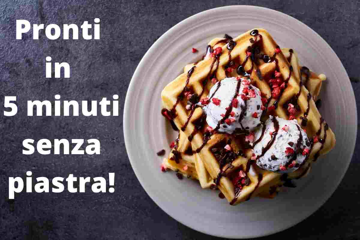 Waffel, ecco il segreto per farli in casa senza piastra: pronti in 5 minuti e mangiati in meno