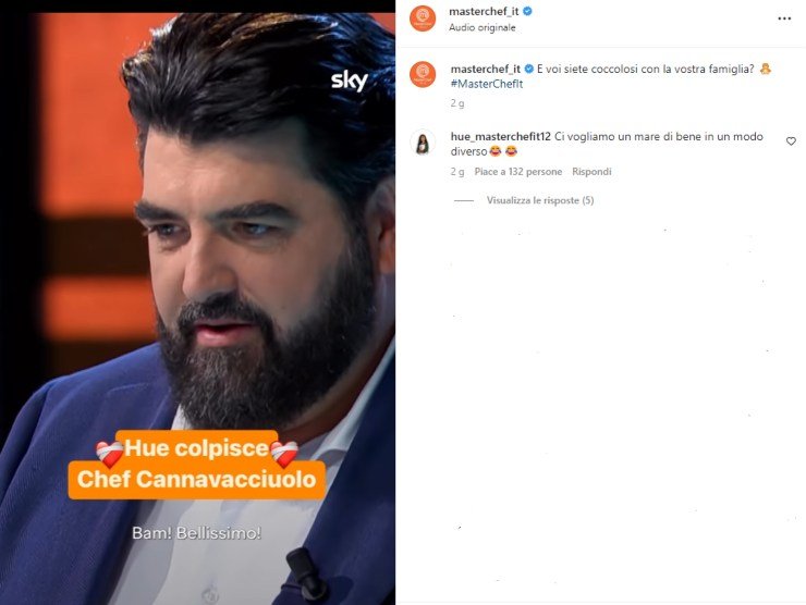 Cannavacciuolo emozione in tv 