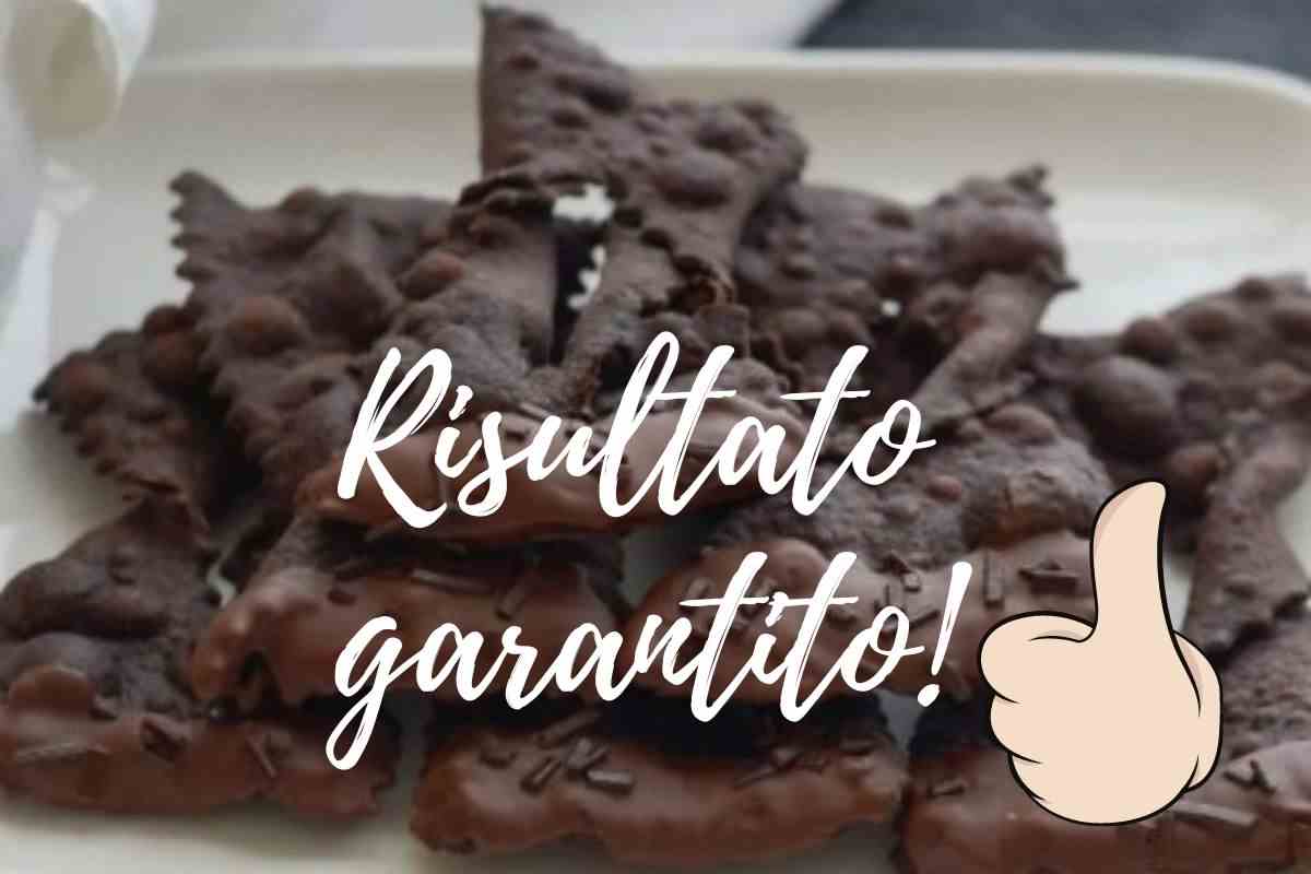 Chiacchiere di Carnevale al cioccolato ricetta