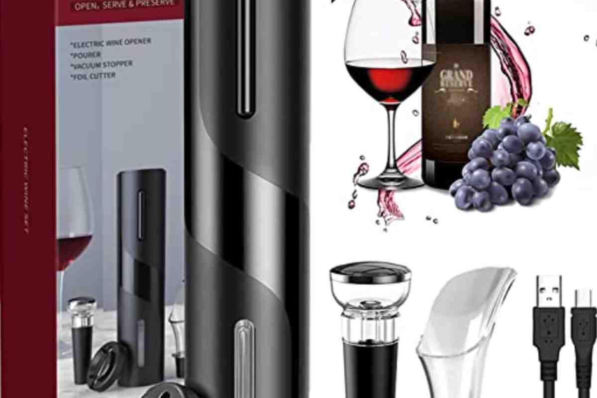 apribottiglie di vino elettrico