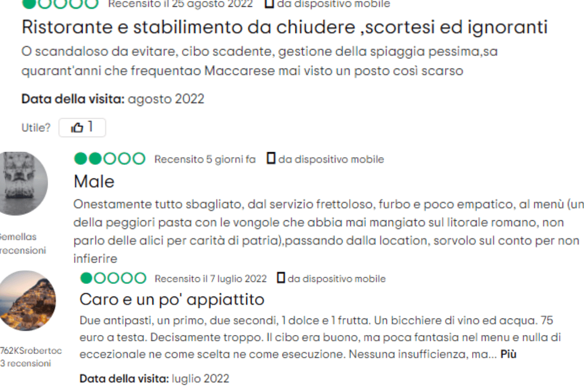 puntarossa Fiumicino recensioni