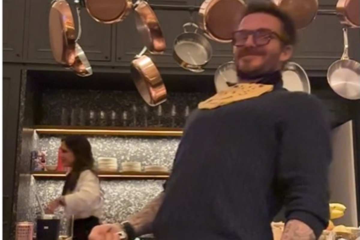 David Beckham, disavventura in cucina 