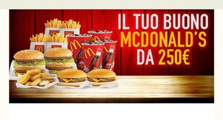 La truffa dei coupon di McDonald's