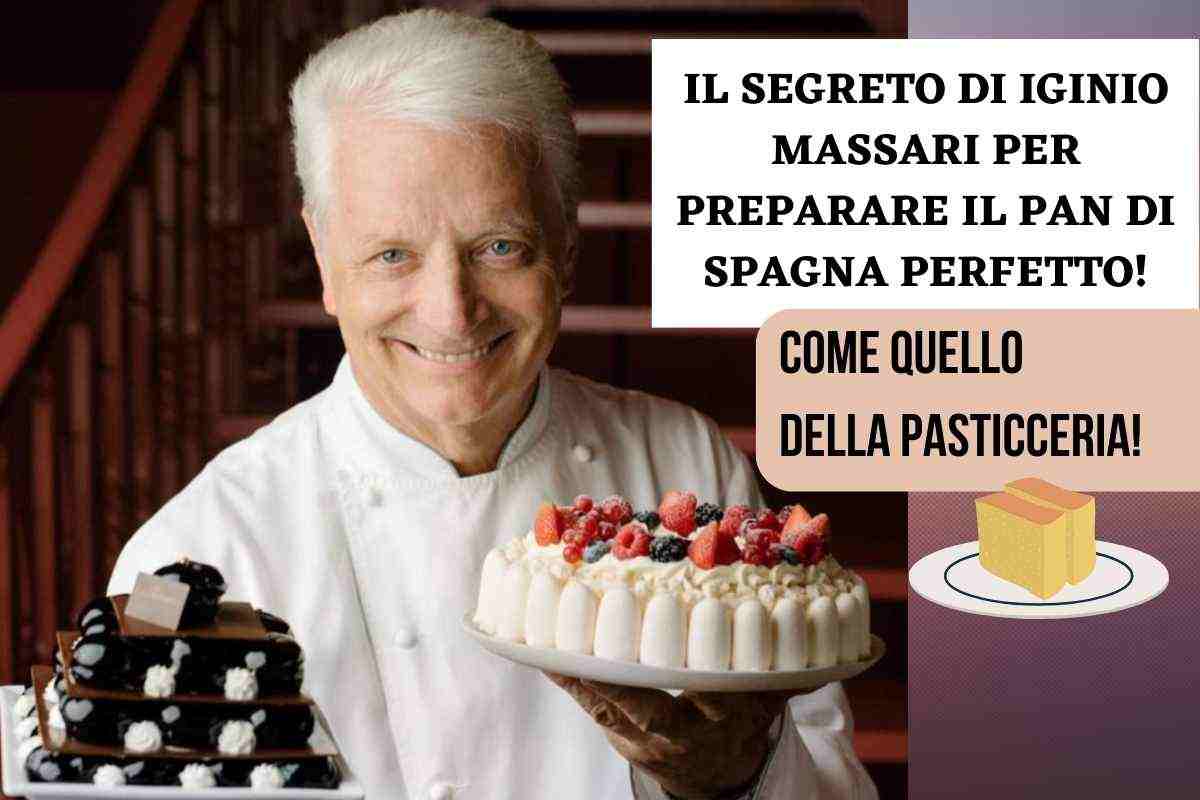 pan di Spagna, ricetta di Iginio Massari