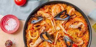 paella spagnola ricetta tradizione pesce