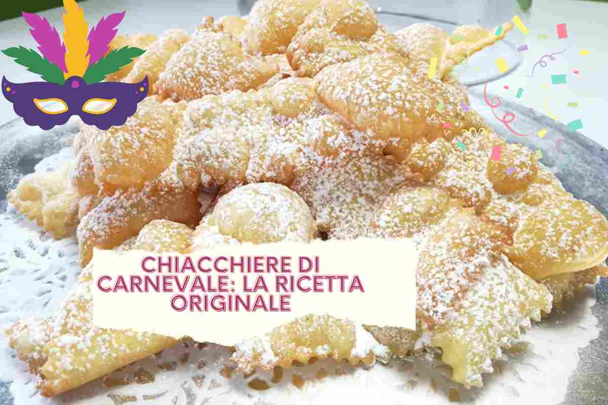 ricetta originale chiacchiere di carnevale