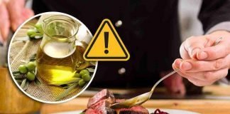 allarme olio al ristorante