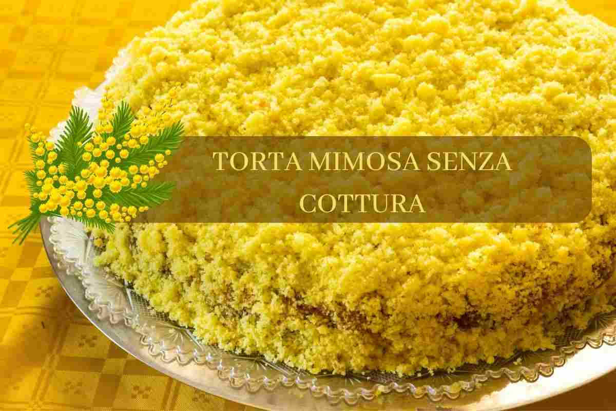 torta mimosa, versione senza cottura 