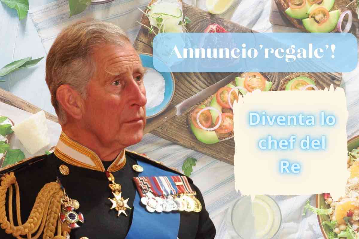 re Carlo assume chef personale