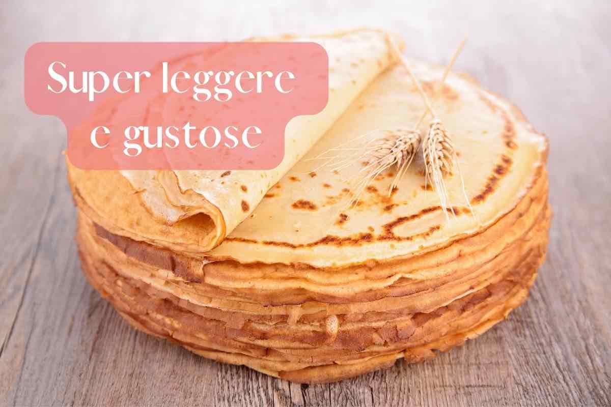 crepes leggere, ricetta facile 