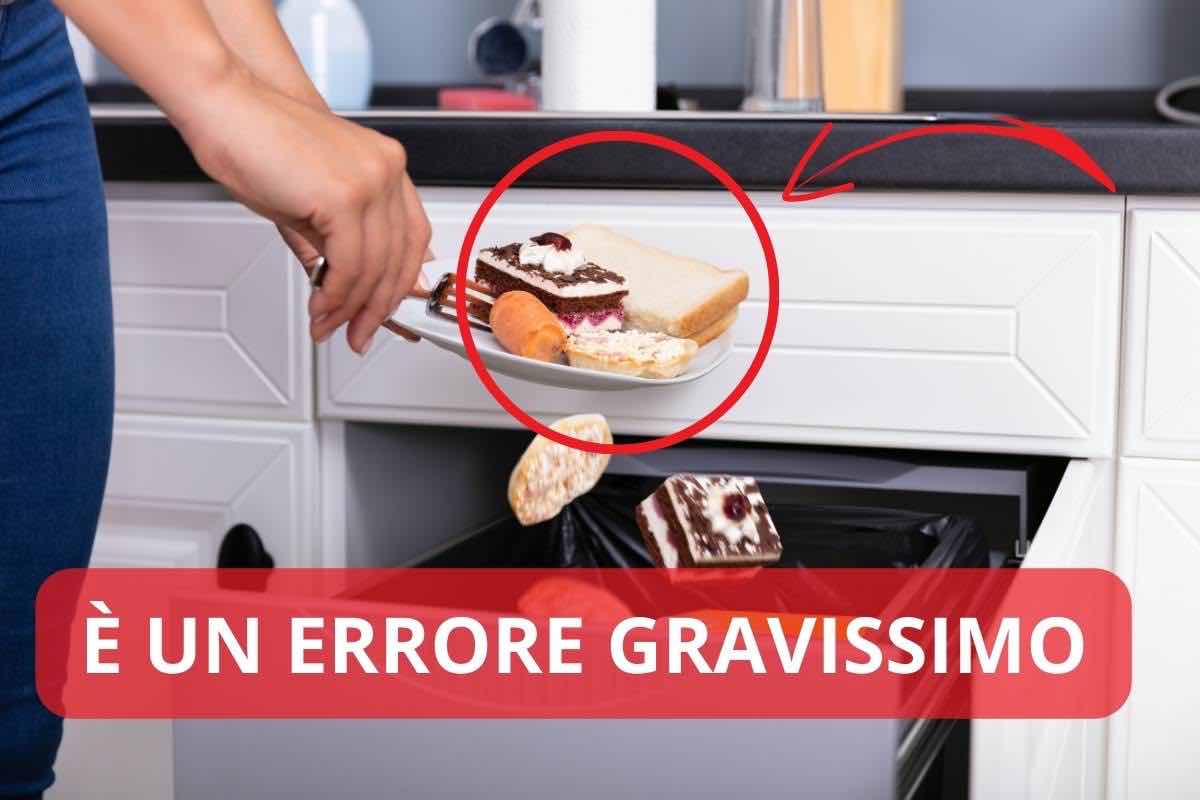 errore cibo, non gettarli