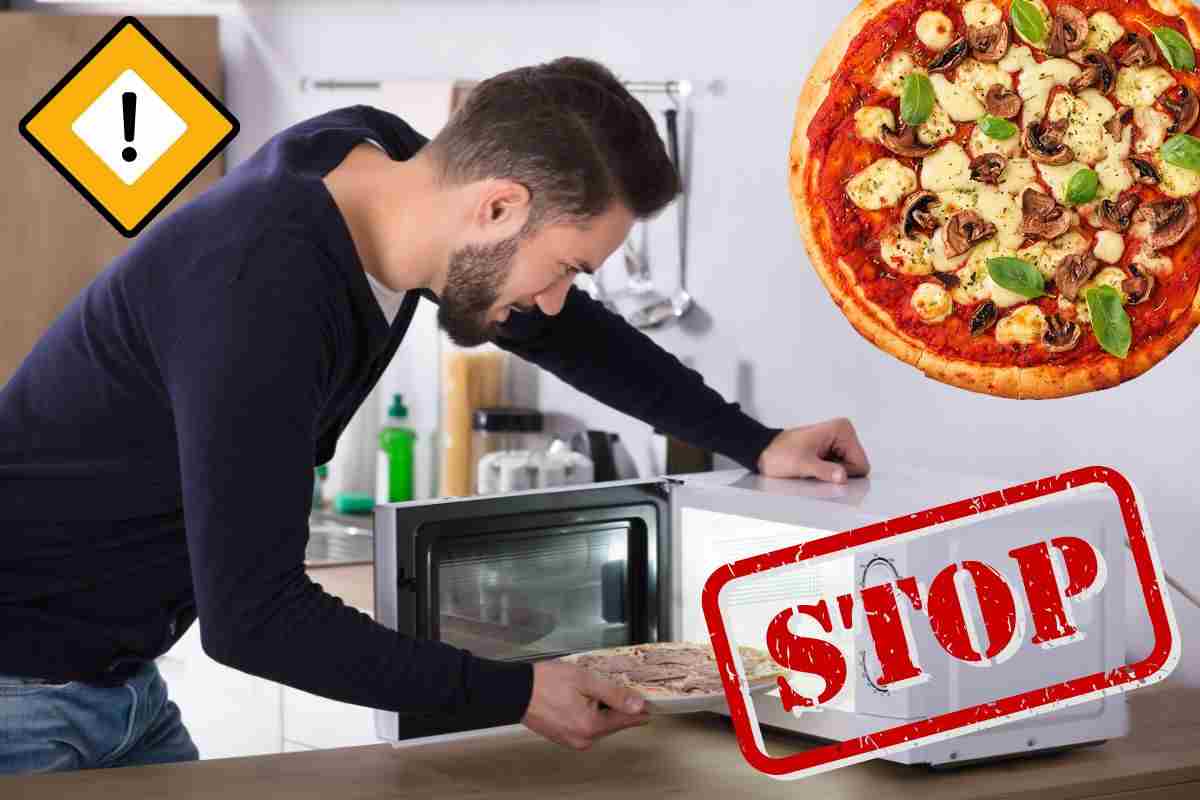 pizza al microonde, i rischi