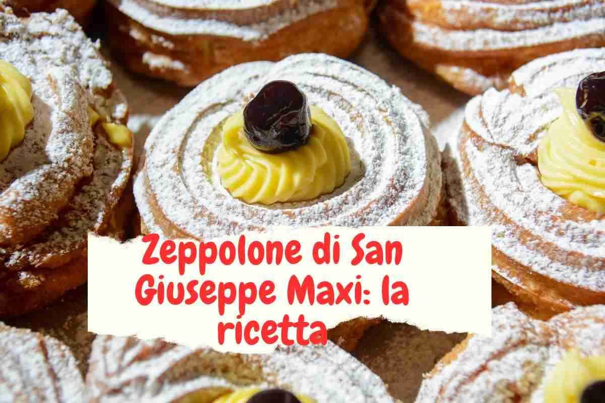 zeppolona maxi, ricetta chef Acampora