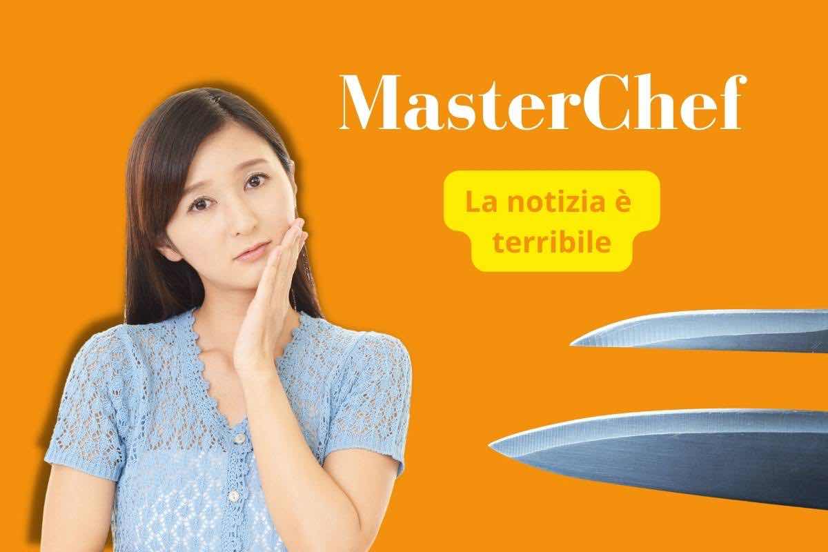 masterchef, tragico annuncio