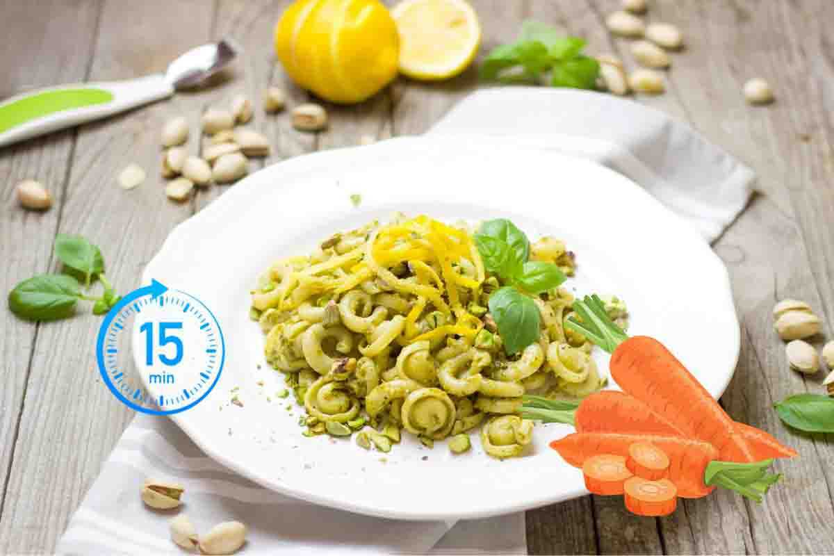 ricetta pasta al pesto di carote