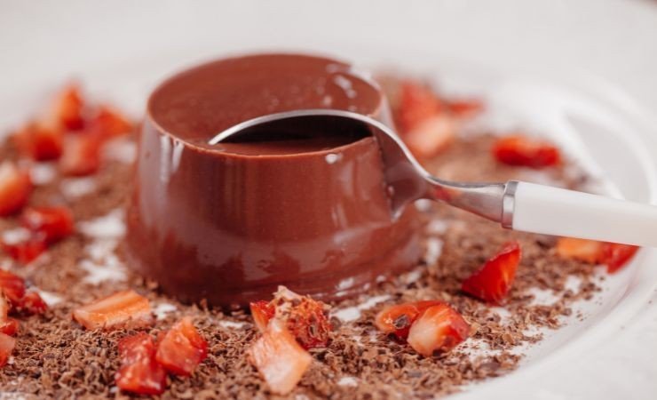 budino con cioccolato avanzato pasqua