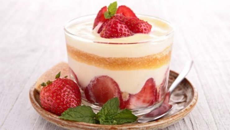 dessert fragole