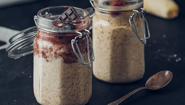 Ricetta budino avena cioccolato e burro d'arachidi