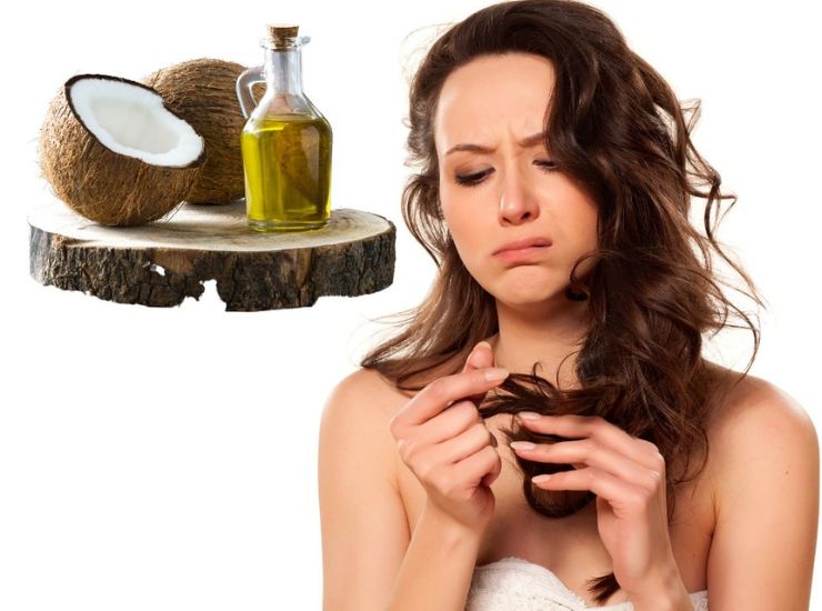 Addio ai capelli sfibrati con l'olio di cocco 