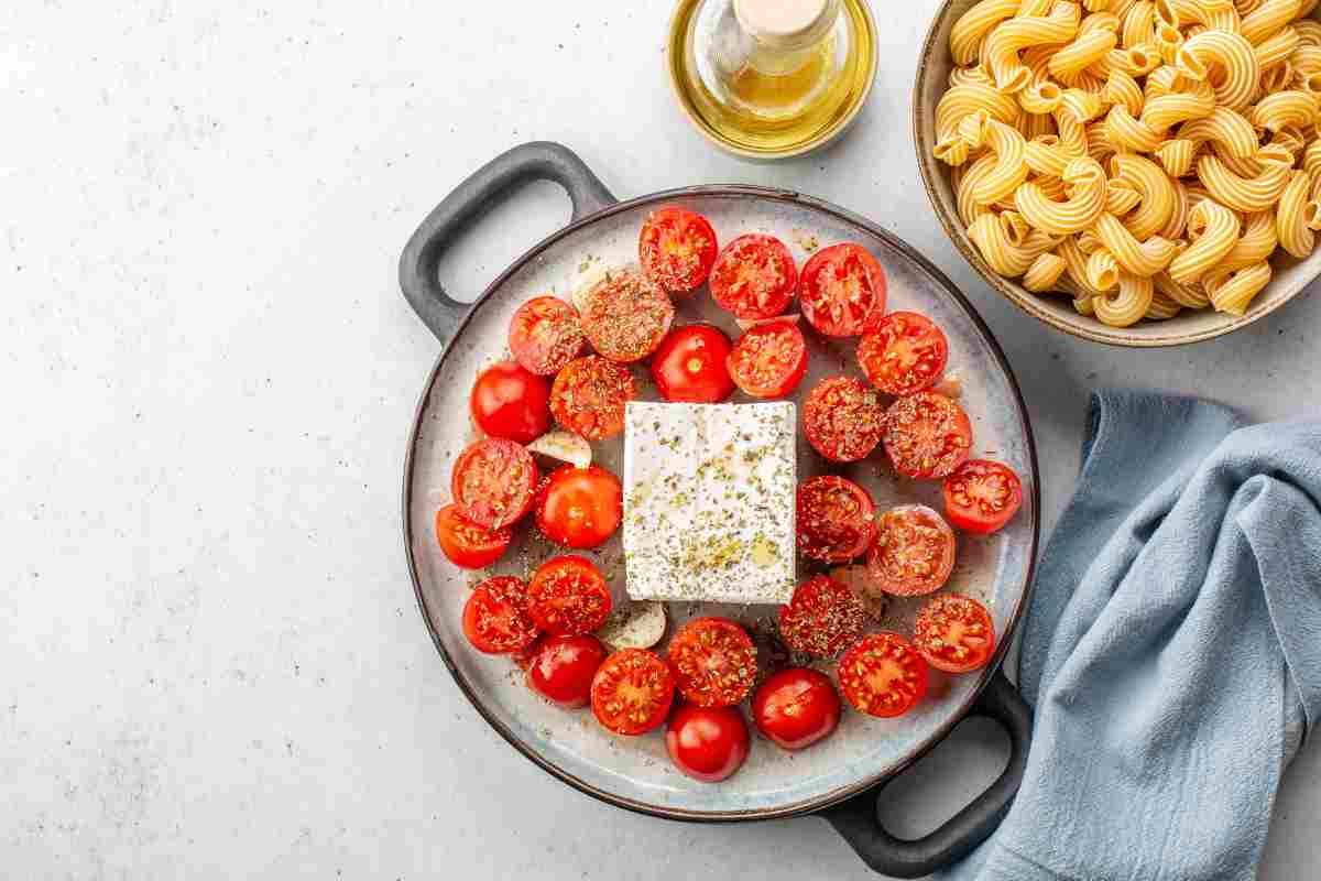 Pasta pomodorini e feta