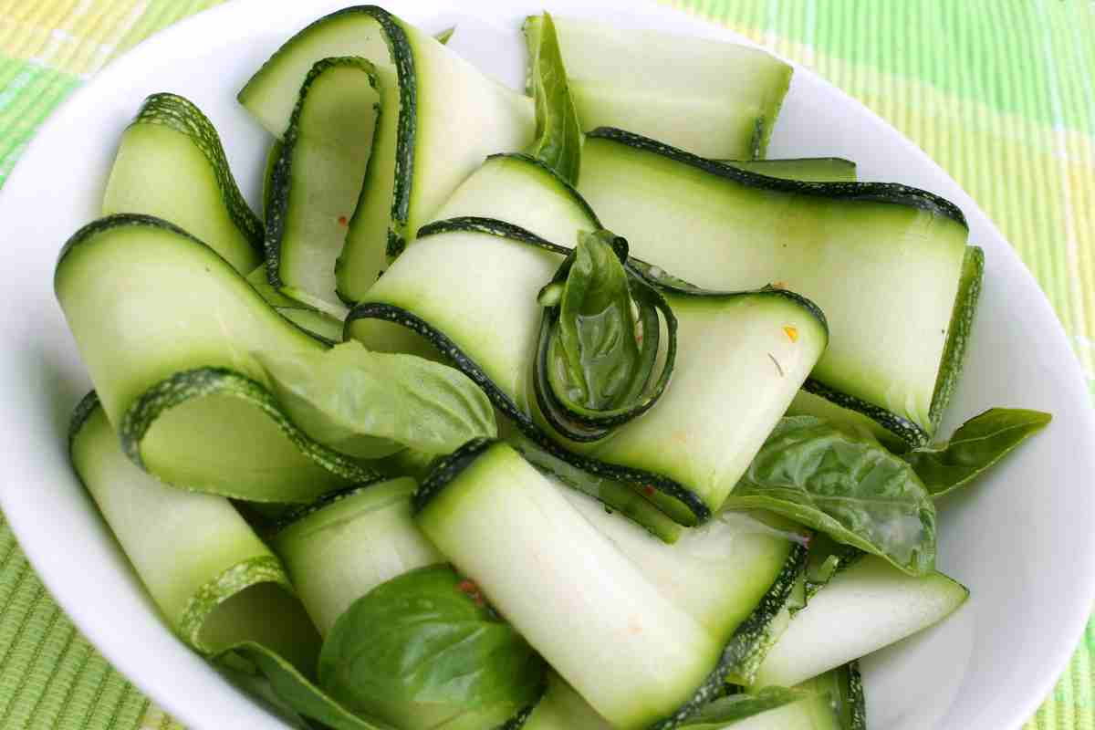 Zucchine a carpaccio