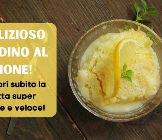 la ricetta del budino al limone