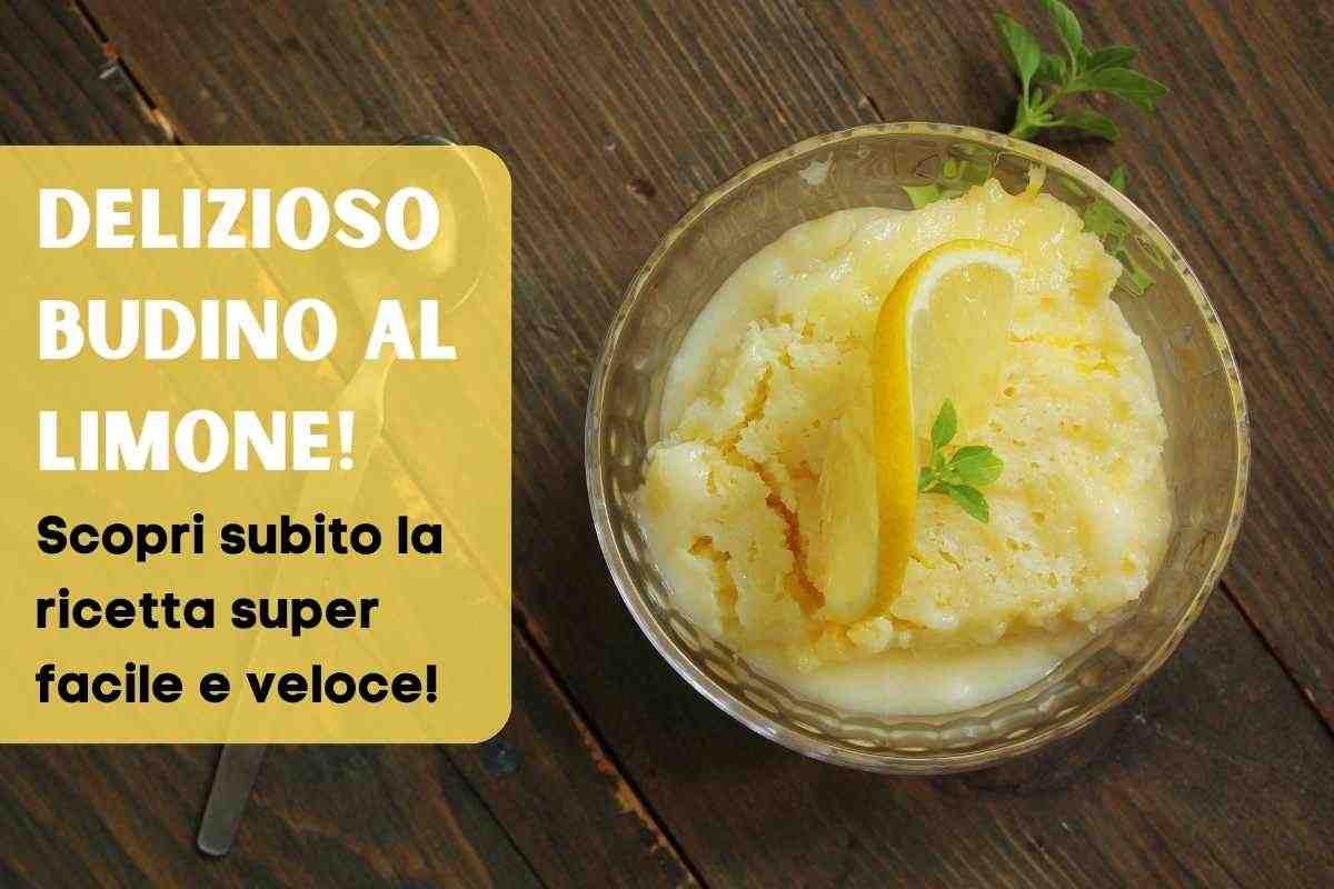 la ricetta del budino al limone