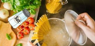 troppo sale nell'acqua della pasta