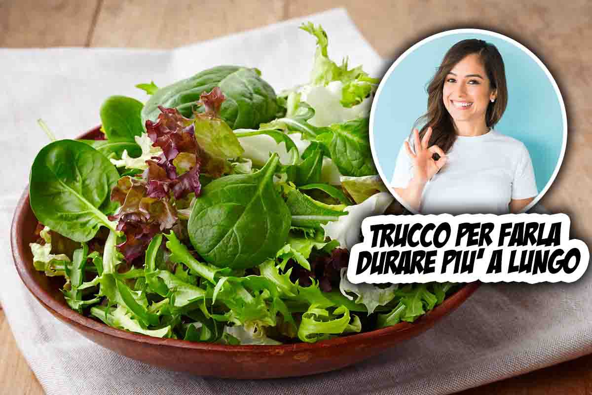 trucco per far durare l'insalata di più