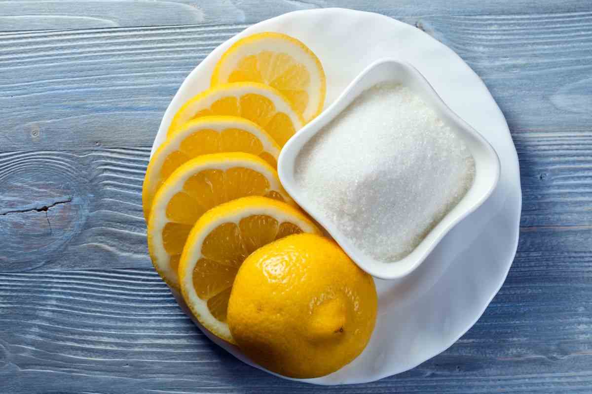 utilizzare tecnica zucchero e limone