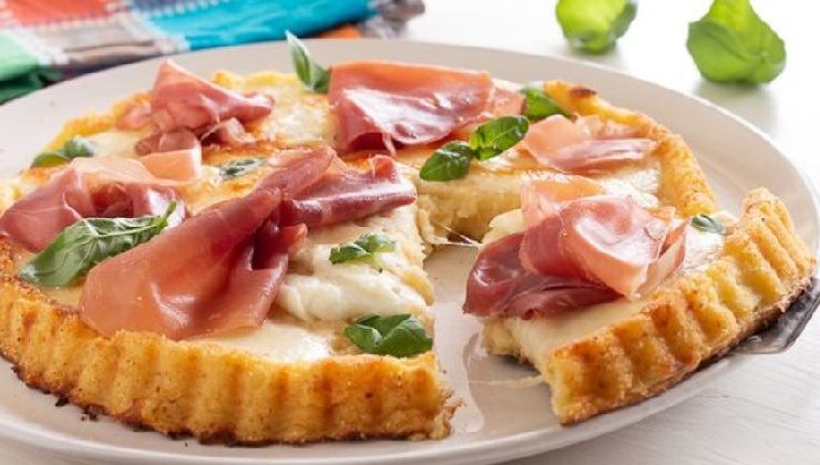 Crostata patate prosciutto mozzarella