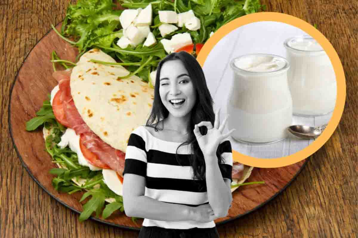 Piadina light yogurt greco ricetta