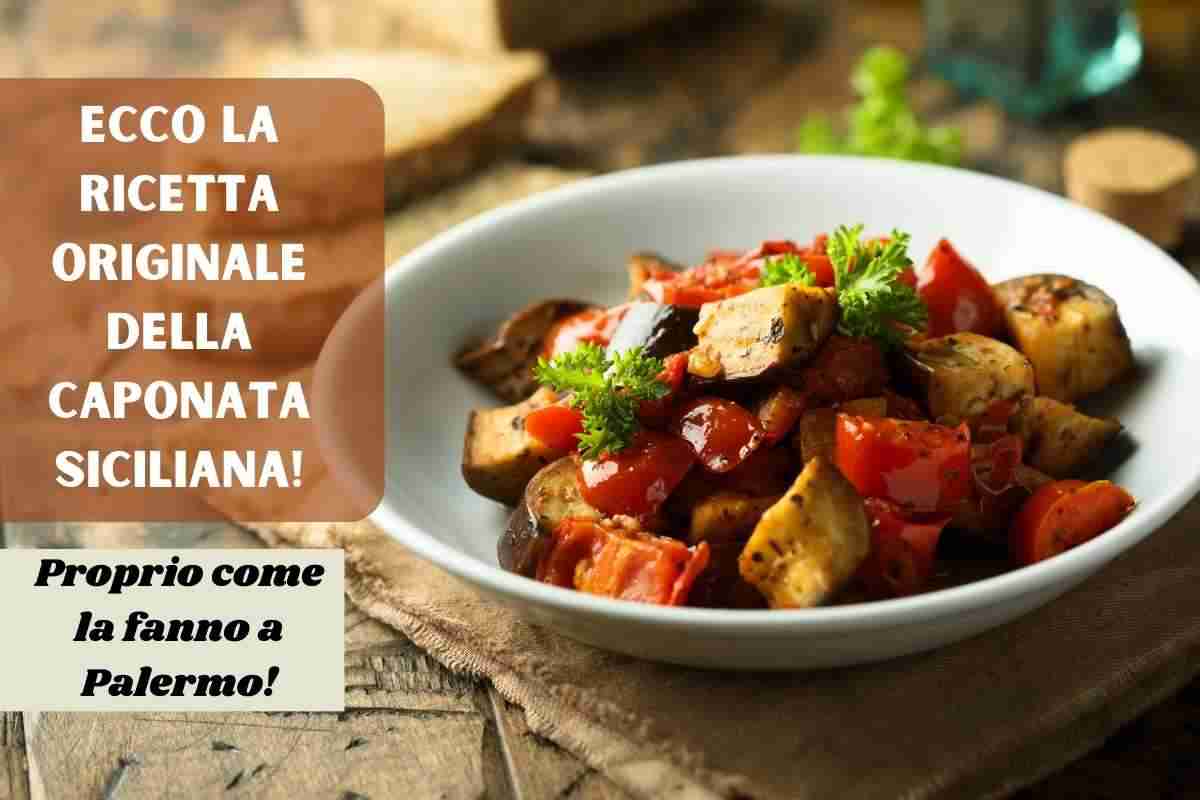 come preparare la caponata siciliana di palermo attraverso la ricetta originale