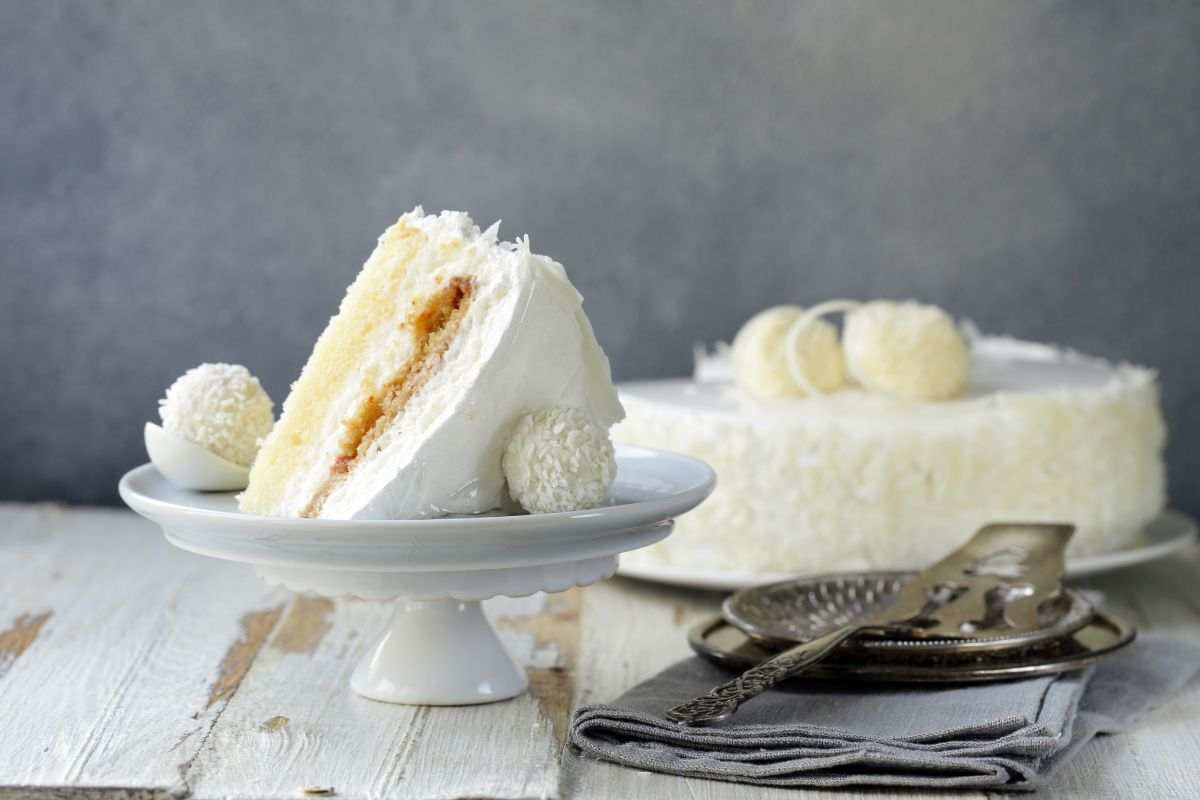 torta wafer cocco e cioccolato bianco