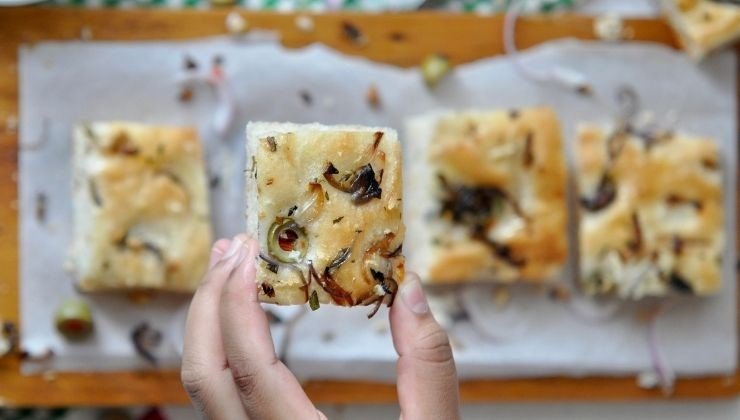 la focaccia alle bolle: ricetta buonissima