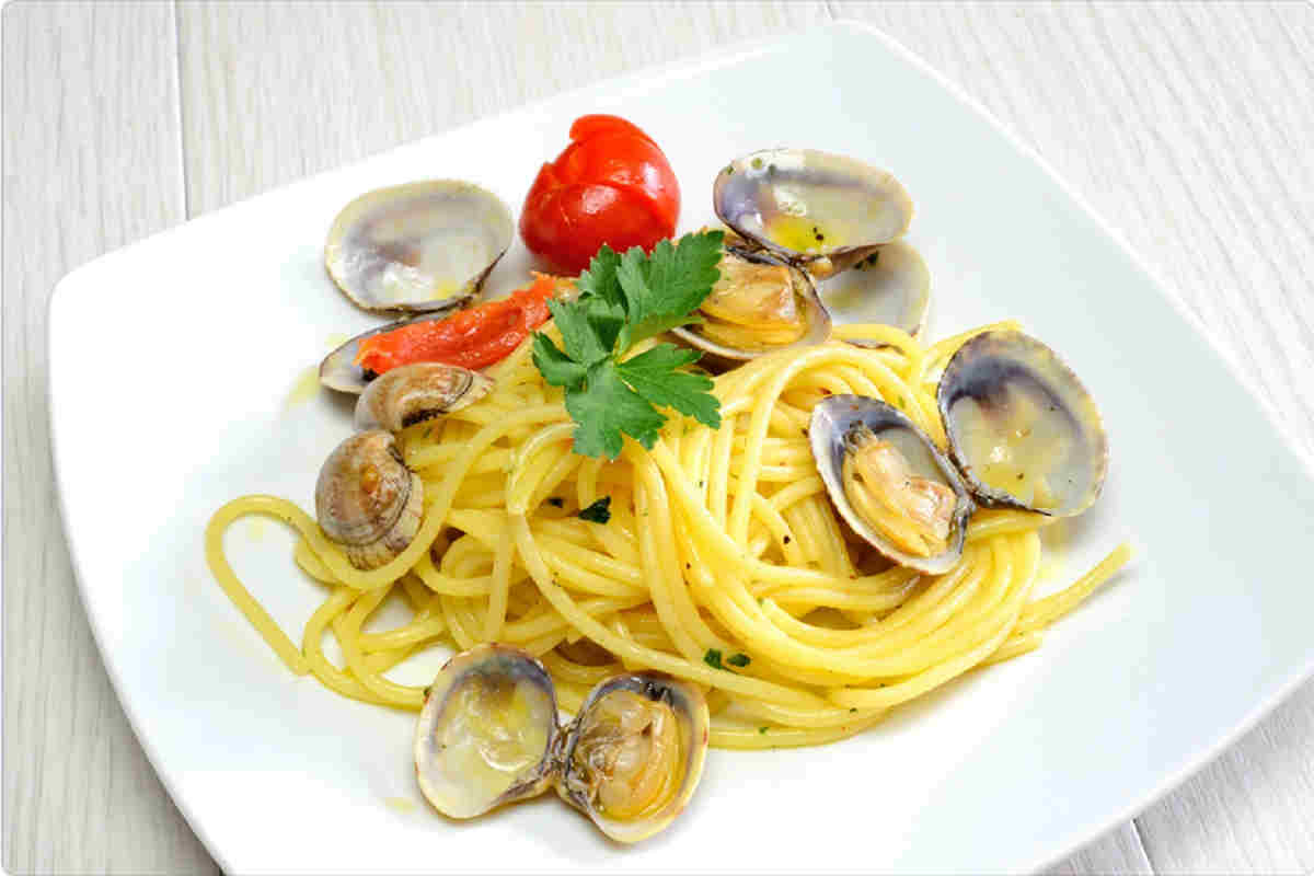 Spaghetti con fasolari ricetta