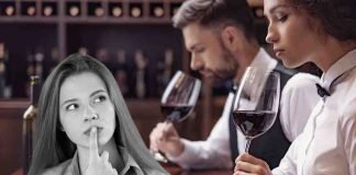 sommelier dà consigli su come tenere in mano il calice vino