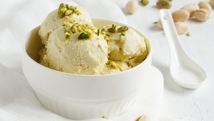 gelato pistacchio senza gelatiera 