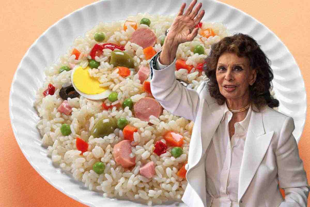 Insalata di riso ricetta Sophia Loren