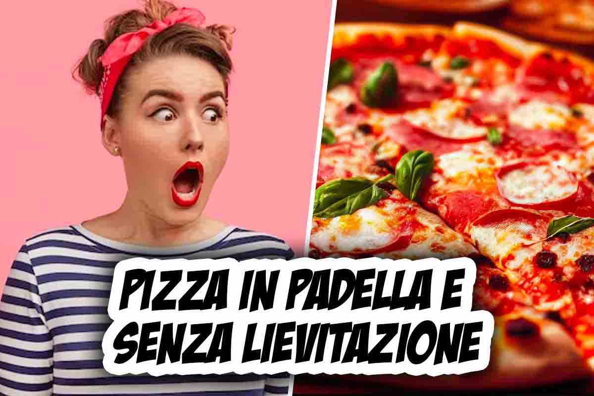 Pizza senza lievitazione padella 