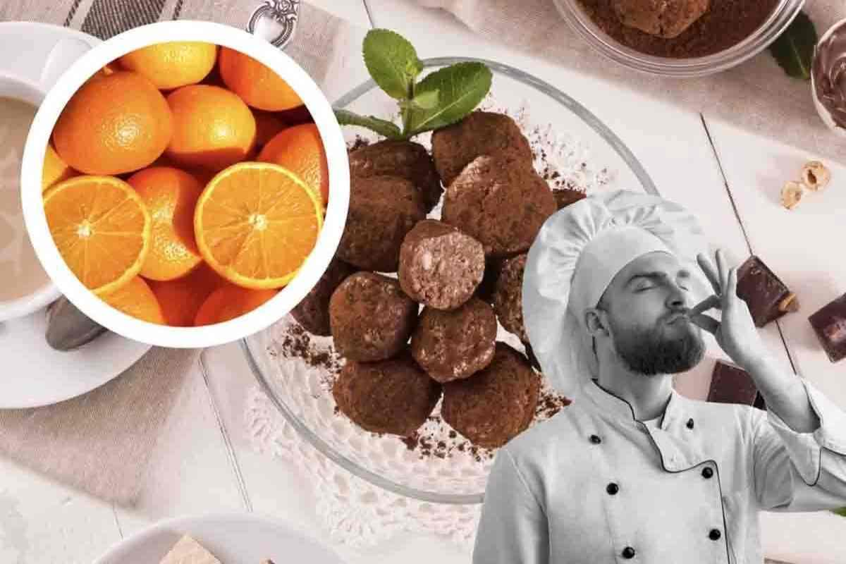 Ricetta per tartufini dolci all'arancia