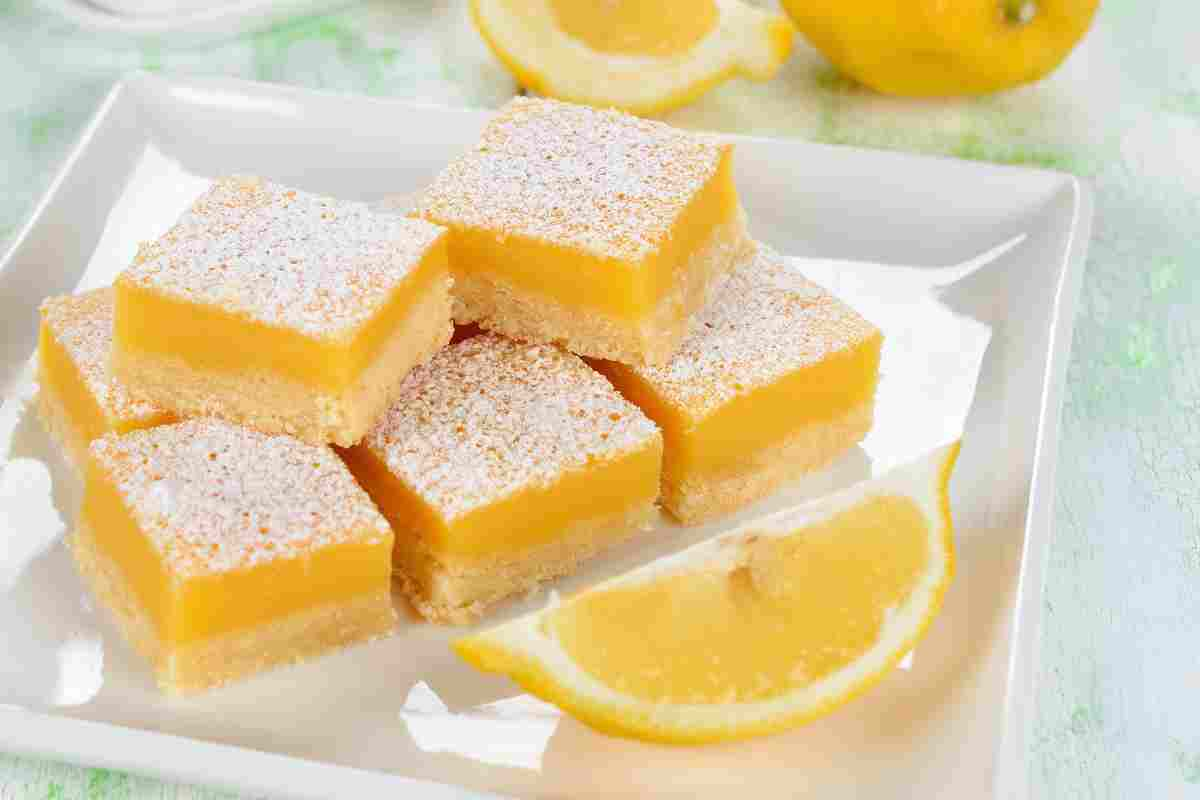 cosa sono e come si fanno i lemon bar americani