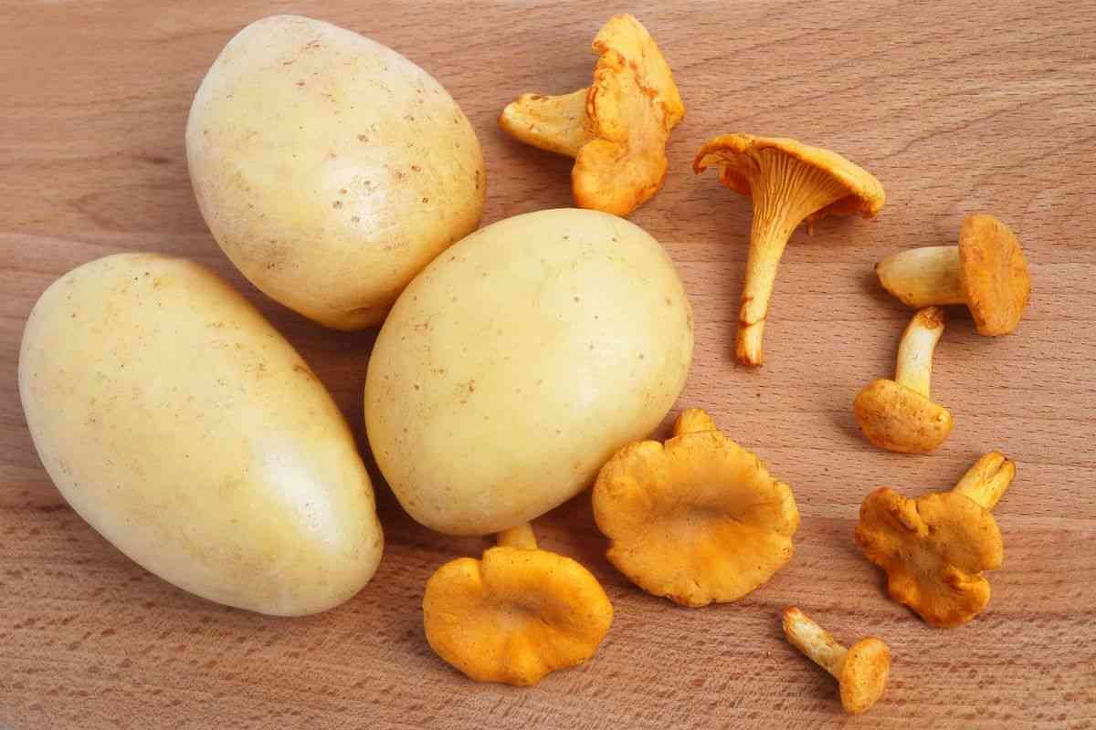 ricetta contorno patate e funghi
