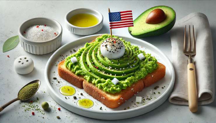 Avocado tost all'americana